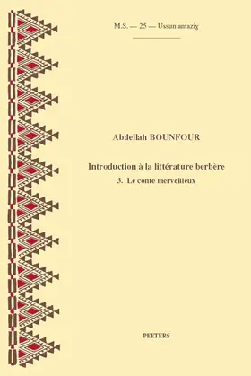 Bounfour |  Introduction a la Litterature Berbere. 3. Le Conte Merveilleux | Buch |  Sack Fachmedien