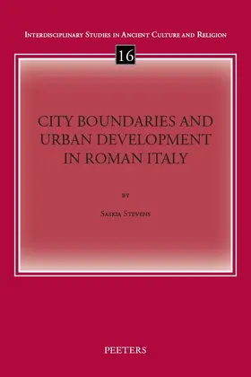Stevens |  City Boundaries and Urban Development in Roman Italy | Buch |  Sack Fachmedien