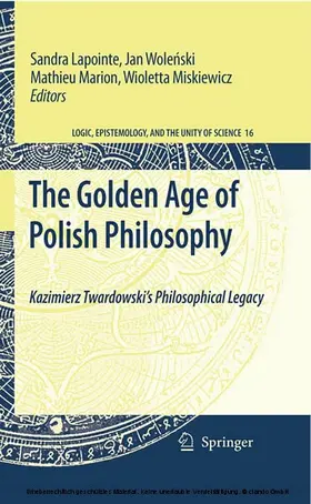 Lapointe / Wolenski / Marion |  The Golden Age of Polish Philosophy | eBook | Sack Fachmedien