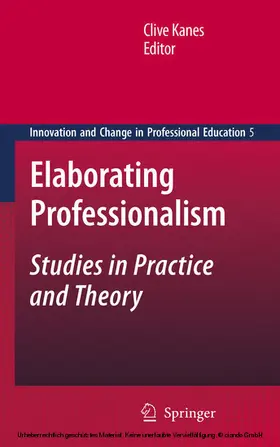 Kanes |  Elaborating Professionalism | eBook | Sack Fachmedien