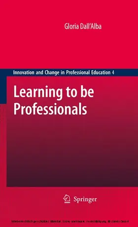Dall 'Alba |  Learning to be Professionals | eBook | Sack Fachmedien