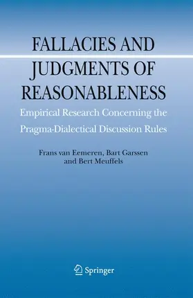 van Eemeren / Garssen / Meuffels |  Fallacies and Judgments of Reasonableness | Buch |  Sack Fachmedien