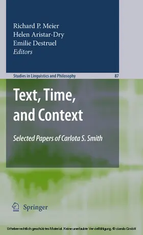 Meier / Destruel / Aristar-Dry |  Text, Time, and Context | eBook | Sack Fachmedien