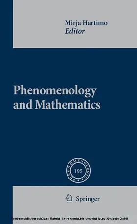 Hartimo |  Phenomenology and Mathematics | eBook | Sack Fachmedien