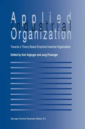 Aiginger / Finsinger |  Applied Industrial Organization | Buch |  Sack Fachmedien