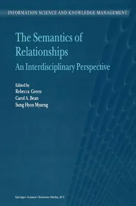 Green / Bean |  The Semantics of Relationships | Buch |  Sack Fachmedien