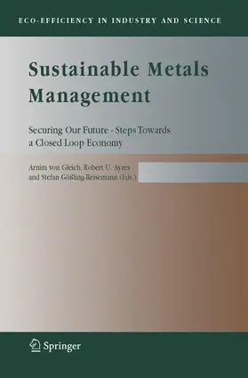 Gleich / Gößling-Reisemann / Ayres |  Sustainable Metals Management | Buch |  Sack Fachmedien