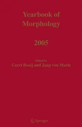 Marle / Booij |  Yearbook of Morphology 2005 | Buch |  Sack Fachmedien