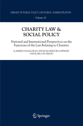 O'Halloran / Simon / McGregor-Lowndes |  Charity Law & Social Policy | Buch |  Sack Fachmedien