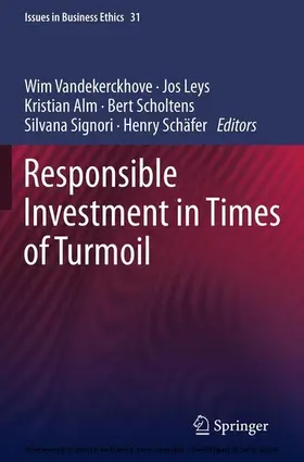 Vandekerckhove / Leys / Alm |  Responsible Investment in Times of Turmoil | eBook | Sack Fachmedien