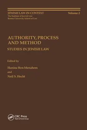 Ben-Menahem / Hecht |  Authority, Process and Method | Buch |  Sack Fachmedien