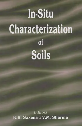 Saxena / Sharma |  In-situ Characterization of Soils | Buch |  Sack Fachmedien