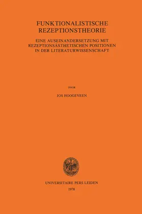Hoogeveen |  Funktionalistische Rezeptionstheorie | Buch |  Sack Fachmedien