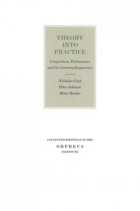 Cook / Johnson / Zender |  Theory into practice | Buch |  Sack Fachmedien