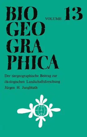 Jungbluth |  Der Tiergeographische Beitrag Zur Ökologischen Landschaftsforschung | Buch |  Sack Fachmedien