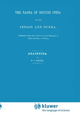 Pocock |  Fauna of British India Including Ceylon and Burma. Arachnida | Buch |  Sack Fachmedien