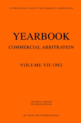 Sanders |  Yearbook Commercial Arbitration | Buch |  Sack Fachmedien