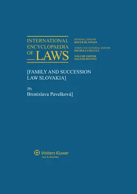 Pintens |  International Encyclopaedia of Laws: Family and Succession Law | Loseblattwerk |  Sack Fachmedien