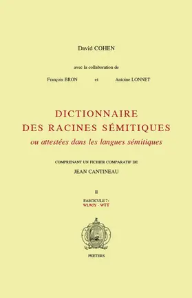 Bron / Cohen / Lonnet |  Dictionnaire Des Racines Semitiques Ou Attestees Dans Les Langues Semitiques, Fasc. 7 | Buch |  Sack Fachmedien