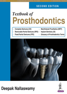 Nallaswamy |  Textbook of Prosthodontics | Buch |  Sack Fachmedien