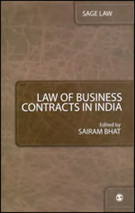 Bhat |  Law of Business Contracts in India | Buch |  Sack Fachmedien
