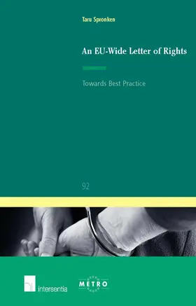 Spronken |  An EU-Wide Letter of Rights | Buch |  Sack Fachmedien