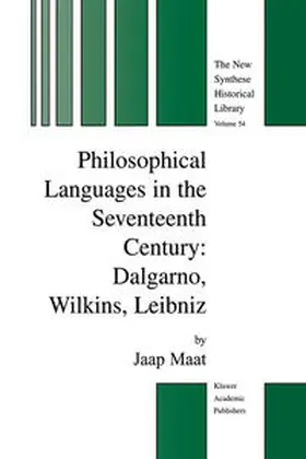 Maat |  Philosophical Languages in the Seventeenth Century | eBook | Sack Fachmedien