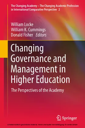 Locke / Cummings / Fisher |  Changing Governance and Management in Higher Education | eBook | Sack Fachmedien