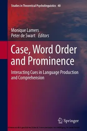 Lamers / de Swart |  Case, Word Order and Prominence | eBook | Sack Fachmedien