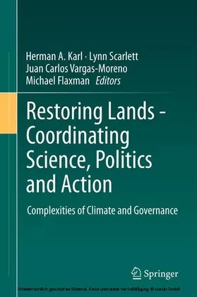 Karl / Scarlett / Vargas-Moreno |  Restoring Lands - Coordinating Science, Politics and Action | eBook | Sack Fachmedien