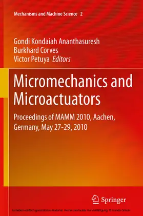 Ananthasuresh / Corves / Petuya | Micromechanics and Microactuators | E-Book | sack.de