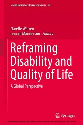 Warren / Manderson |  Reframing Disability and Quality of Life | eBook | Sack Fachmedien