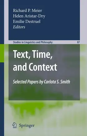 Meier / Destruel / Aristar-Dry |  Text, Time, and Context | Buch |  Sack Fachmedien