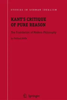 Höffe |  Kant's Critique of Pure Reason | Buch |  Sack Fachmedien