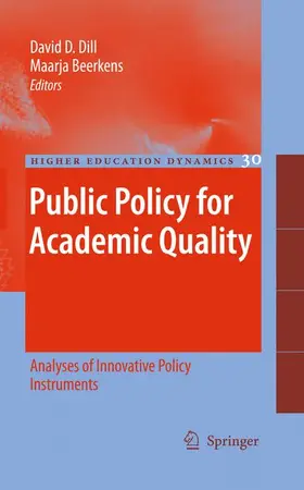 Beerkens / Dill |  Public Policy for Academic Quality | Buch |  Sack Fachmedien