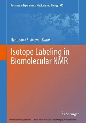 Atreya | Isotope labeling in Biomolecular NMR | E-Book | sack.de