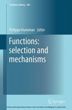 Huneman | Functions: selection and mechanisms | E-Book | sack.de