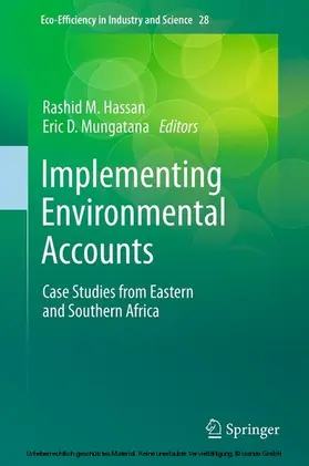 Hassan / Mungatana |  Implementing Environmental Accounts | eBook | Sack Fachmedien