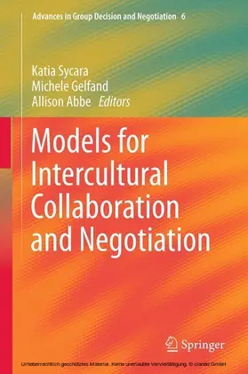 Sycara / Gelfand / Abbe |  Models for Intercultural Collaboration and Negotiation | eBook | Sack Fachmedien