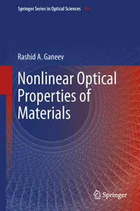 Ganeev |  Nonlinear Optical Properties of Materials | eBook | Sack Fachmedien