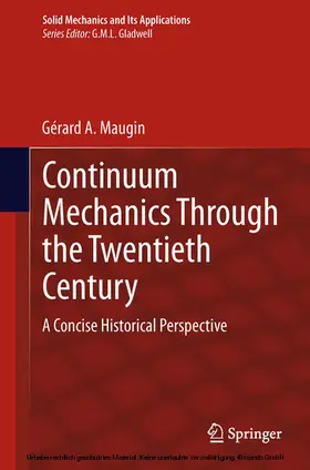 Maugin |  Continuum Mechanics Through the Twentieth Century | eBook | Sack Fachmedien