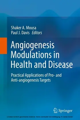 Mousa / Davis |  Angiogenesis Modulations in Health and Disease | eBook | Sack Fachmedien
