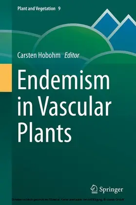 Hobohm | Endemism in Vascular Plants | E-Book | sack.de