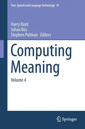 Bunt / Pulman / Bos |  Computing Meaning | Buch |  Sack Fachmedien