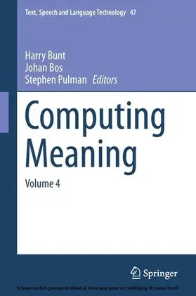 Bunt / Bos / Pulman |  Computing Meaning | eBook | Sack Fachmedien