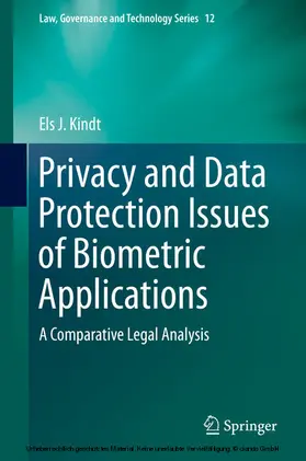 Kindt | Privacy and Data Protection Issues of Biometric Applications | E-Book | sack.de