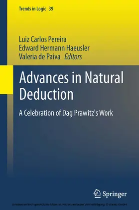 Pereira / Haeusler / de Paiva |  Advances in Natural Deduction | eBook | Sack Fachmedien