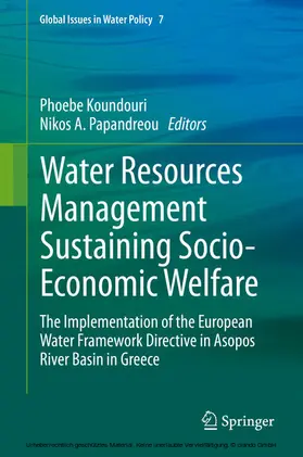 Koundouri / Papandreou |  Water Resources Management Sustaining Socio-Economic Welfare | eBook | Sack Fachmedien