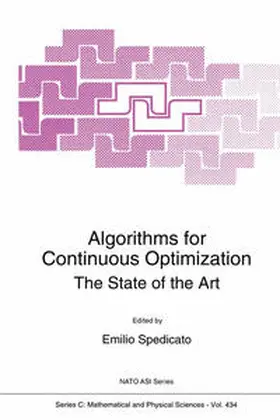 Spedicato | Algorithms for Continuous Optimization | E-Book | sack.de