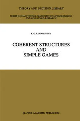 Ramamurthy |  Coherent Structures and Simple Games | eBook | Sack Fachmedien